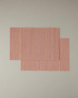 Professional-Grade Bamboo Placemat Set - Two Piece - Powder Pink