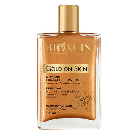 Gold Glow Shimmer Dry Oil for Face & Body, 100ml - TryAladdin