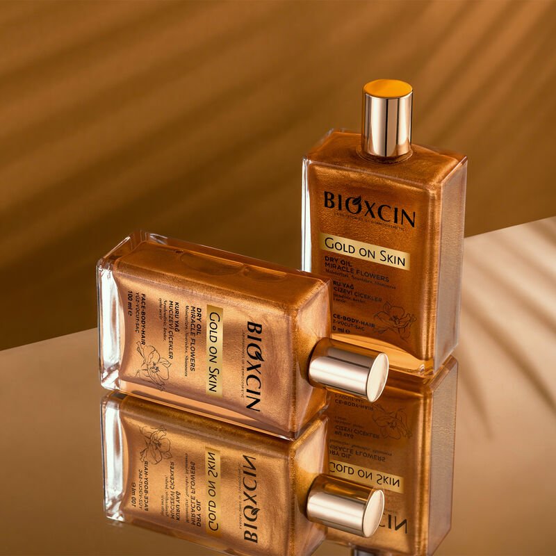 Gold Glow Shimmer Dry Oil for Face & Body, 100ml - TryAladdin