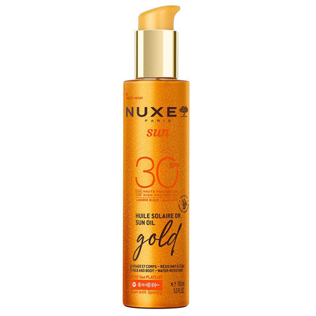 Golden Shimmer Bronzing Sun Protective Oil SPF30 for Face & Body - TryAladdin