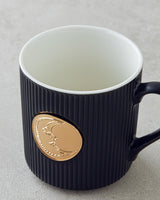 Premium New Bone China Holiday Mug Black Gold