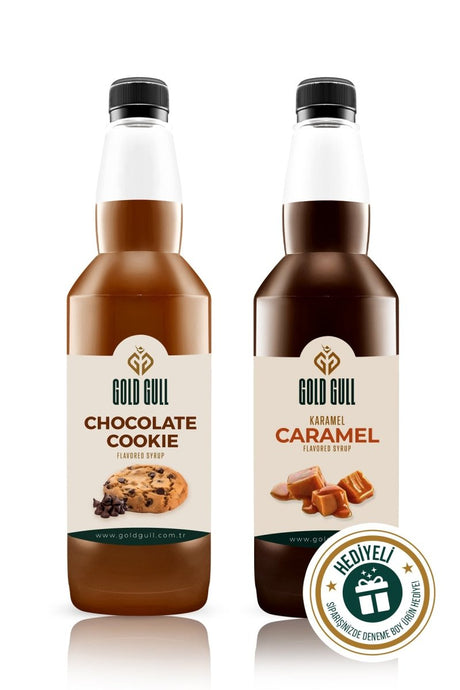 Gourmet Chocolate Cookie Caramel Coffee & Dessert Syrup - 2 x 700ml - TryAladdin