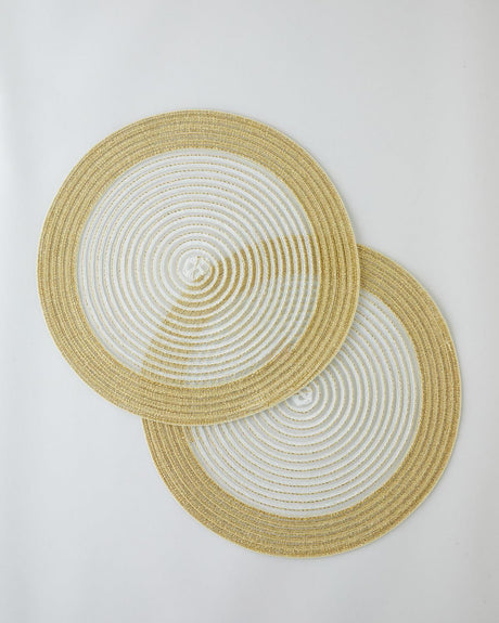 Professional-Grade-Polypropylene-Round-Placemat-Set-Gold-38cm