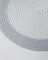 Professional Grade Silver Polypropylene Placemat Set of 2