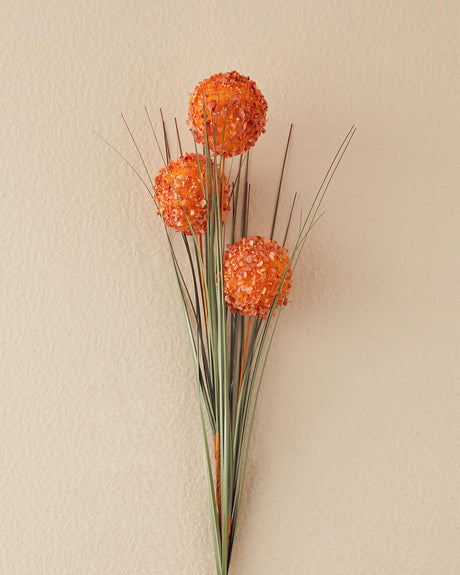 Professional Grade Faux Coffee Brown Single Stem Grass Bush
