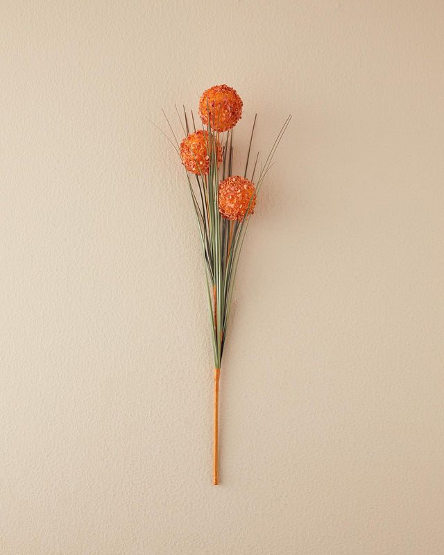 Professional Grade Faux Coffee Brown Single Stem Grass Bush