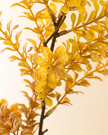 Premium Yellow Artificial Grass Spray Single Stem Decoration
