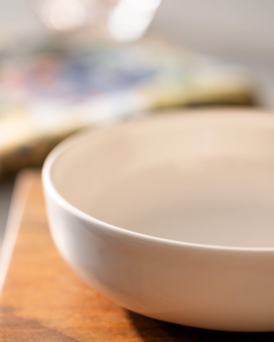 Grasse 15 cm Cream Serving Bowl - Elegant Dessert & Snack Dish - TryAladdin