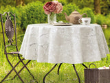 Gray PVC Tablecloth - Wipeable Dining Table Cover - 140 cm - TryAladdin