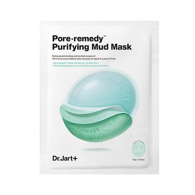Green Clay Purifying Mud Sheet Mask - Anti - Blackhead & Pore Cleansing - TryAladdin