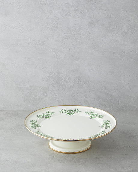Professional Enamel Cake Stand 31cm Green Dessert Display