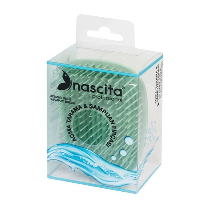 Green Scalp Massager Shampoo Brush for Hair Care - TryAladdin