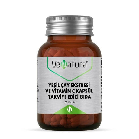Green Tea & Vitamin C Supplement - Antioxidant Wellness Capsules - TryAladdin