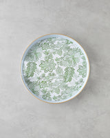 Durable-Polypropylene-Serving-Tray-White-Green-Decorative