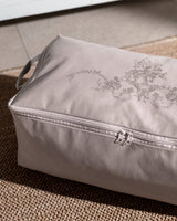 Grey Floral Print Storage Organizer Bag - Home Closet & Bedroom Storage - TryAladdin