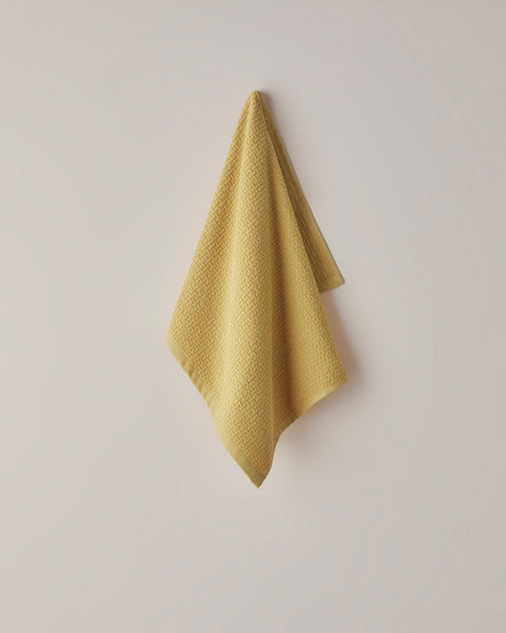 Premium-Absorbent-Cotton-Grid-Face-Towel-Mustard