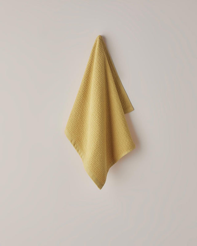 Premium-Absorbent-Cotton-Grid-Face-Towel-Mustard
