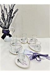 Gulhanile Premium Turkish Lavender Tea Set - 6 Person, 12 Piece Set - TryAladdin