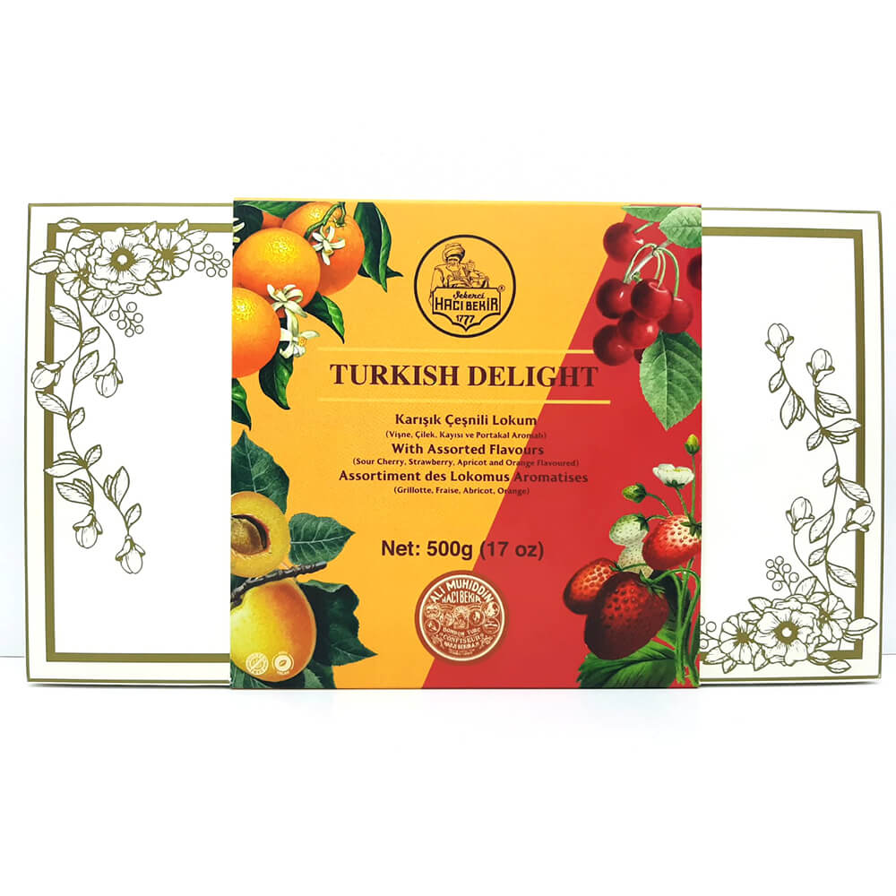 Haci Bekir Exclusive Turkish Delight Fruit Flavored Assorted – Aladdin