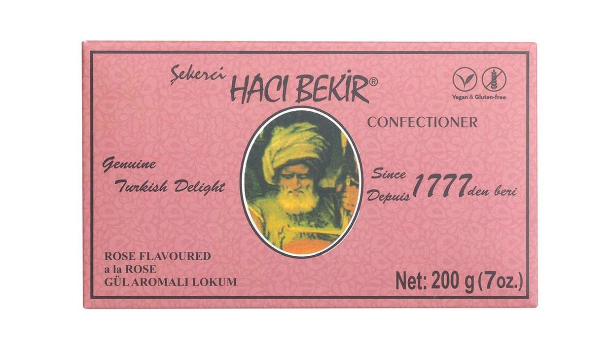 Haci Bekir | Exclusive Turkish Delight Rose Flavored - Unique Consistency Lokums Haci Bekir Turkish Delight