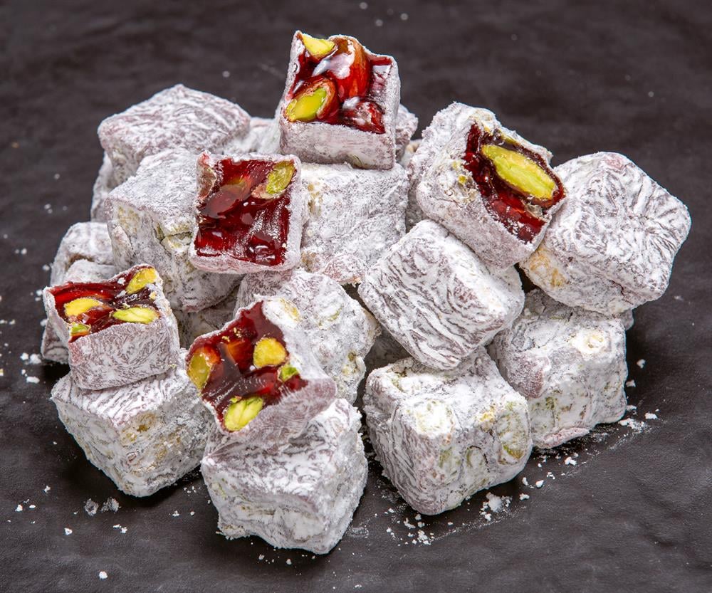 Hafiz Mustafa 1864 | Turkish Delight Pomegranate with Pistachio Wick (1 KG)