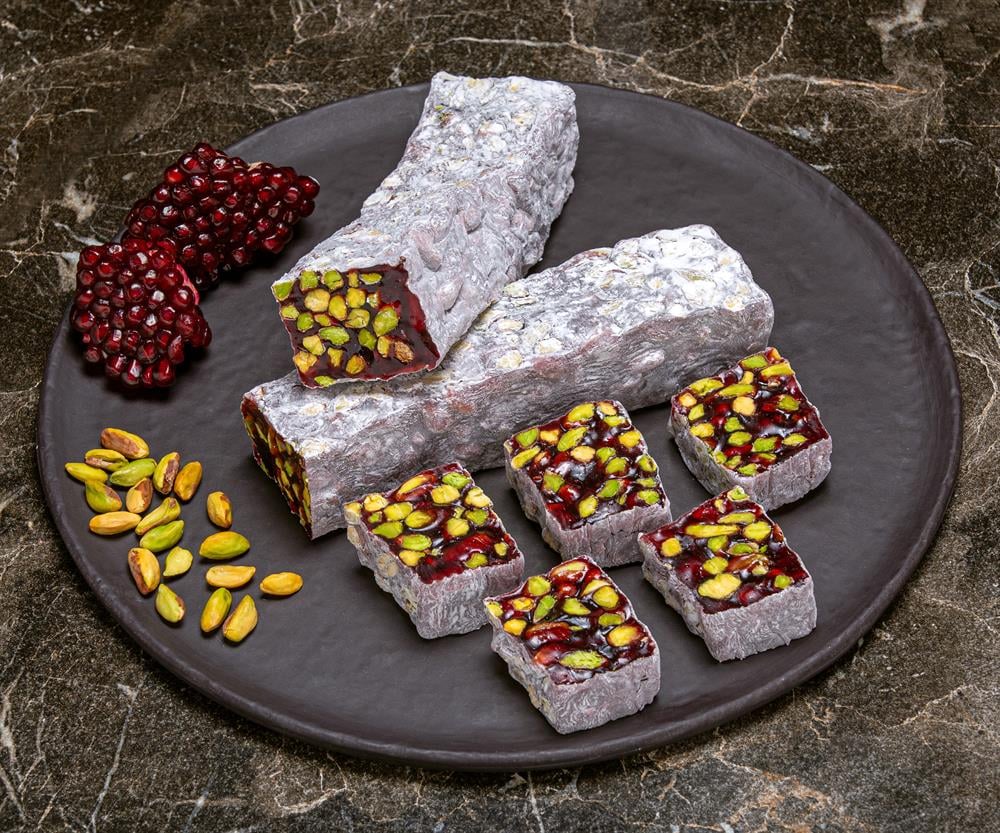 Hafiz Mustafa 1864 | Turkish Delight with Pomegranate Pistachio Croquant (1 kg)