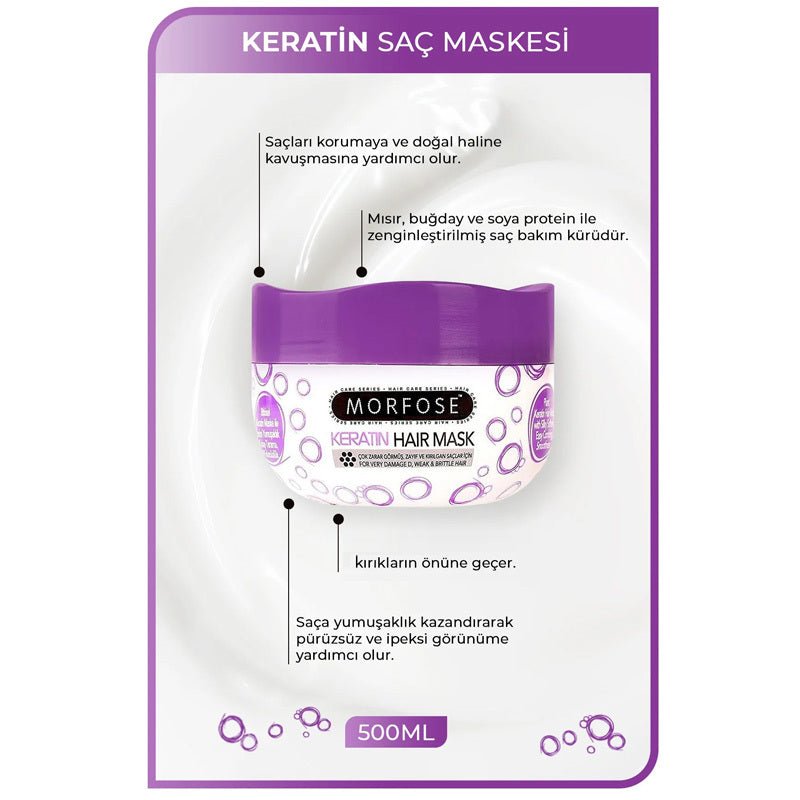Hair Mask - Intensive Repair for Damaged Hair with Plant Keratins - TryAladdin