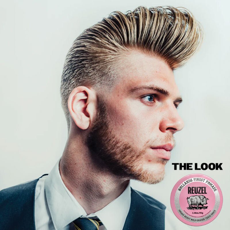 Hair Pomade - Strong Hold & Natural Medium Shine Wax - Based Grease - TryAladdin