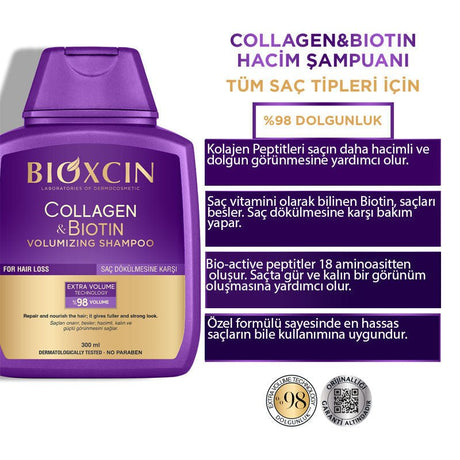 Hair Strengthening & Anti - Hair Loss Shampoo with Hydrolyzed Collagen & Biotin - TryAladdin