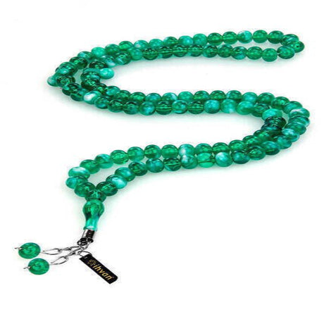 Hajj Umrah Gift Tasbih, 99 Beads 8mm (10 Pieces) - Green - TryAladdin