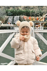 Hand - Knitted Pom - Pom Hat & Neck Warmer Set - TryAladdin