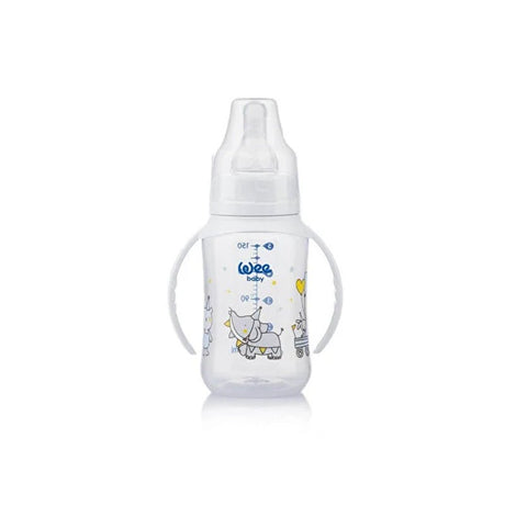 Handled Baby Bottle - Grip Development & Smooth Flow Nipple (6 - 18 Months) - TryAladdin