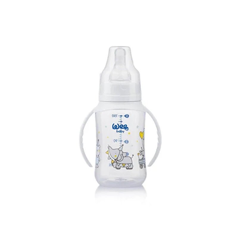Handled Baby Bottle - Grip Development & Smooth Flow Nipple (6 - 18 Months) - TryAladdin