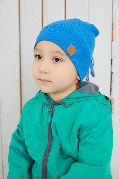 Handmade 100% Cotton Rib Knit Baby Beanie - Skin - Friendly - TryAladdin