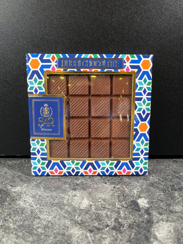 Handmade Dubai Chocolate Tablet - Belgian Chocolate with Pistachio & Roasted Kadayif (100gr)