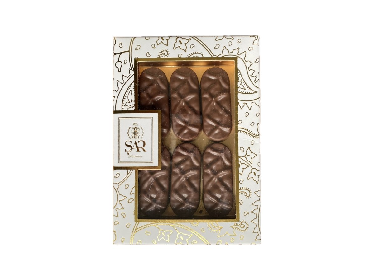 Handmade Dubai Chocolates - 6 - Piece Belgian Chocolate with Pistachio & Kadayif Filling