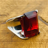 Handmade WoMen's Red Ruby Ring