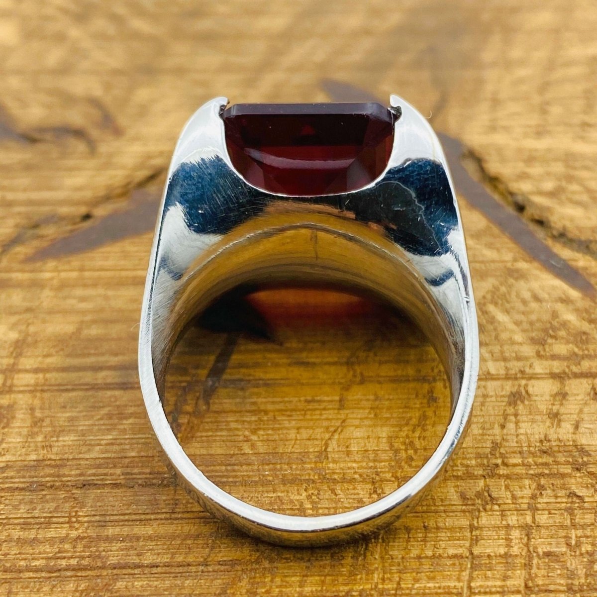 Handmade WoMen's Red Ruby Ring