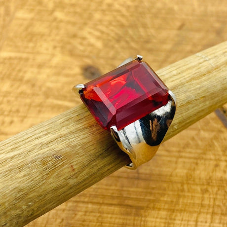 Handmade WoMen's Red Ruby Ring