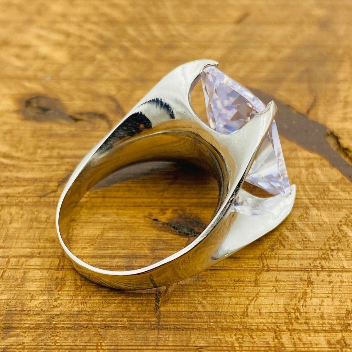 Handmade WoMen's White Zircon Ring