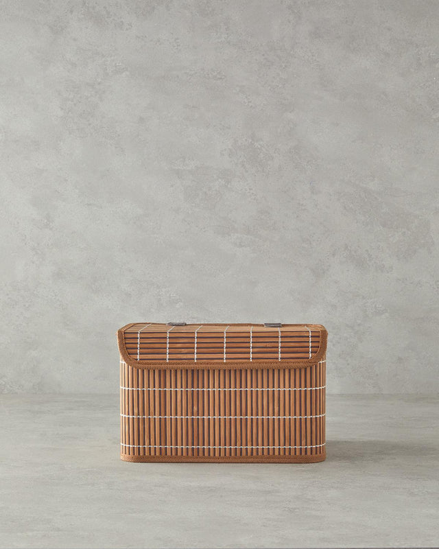 Premium Hardwood Bamboo Coffee Storage Box - Airtight Seal