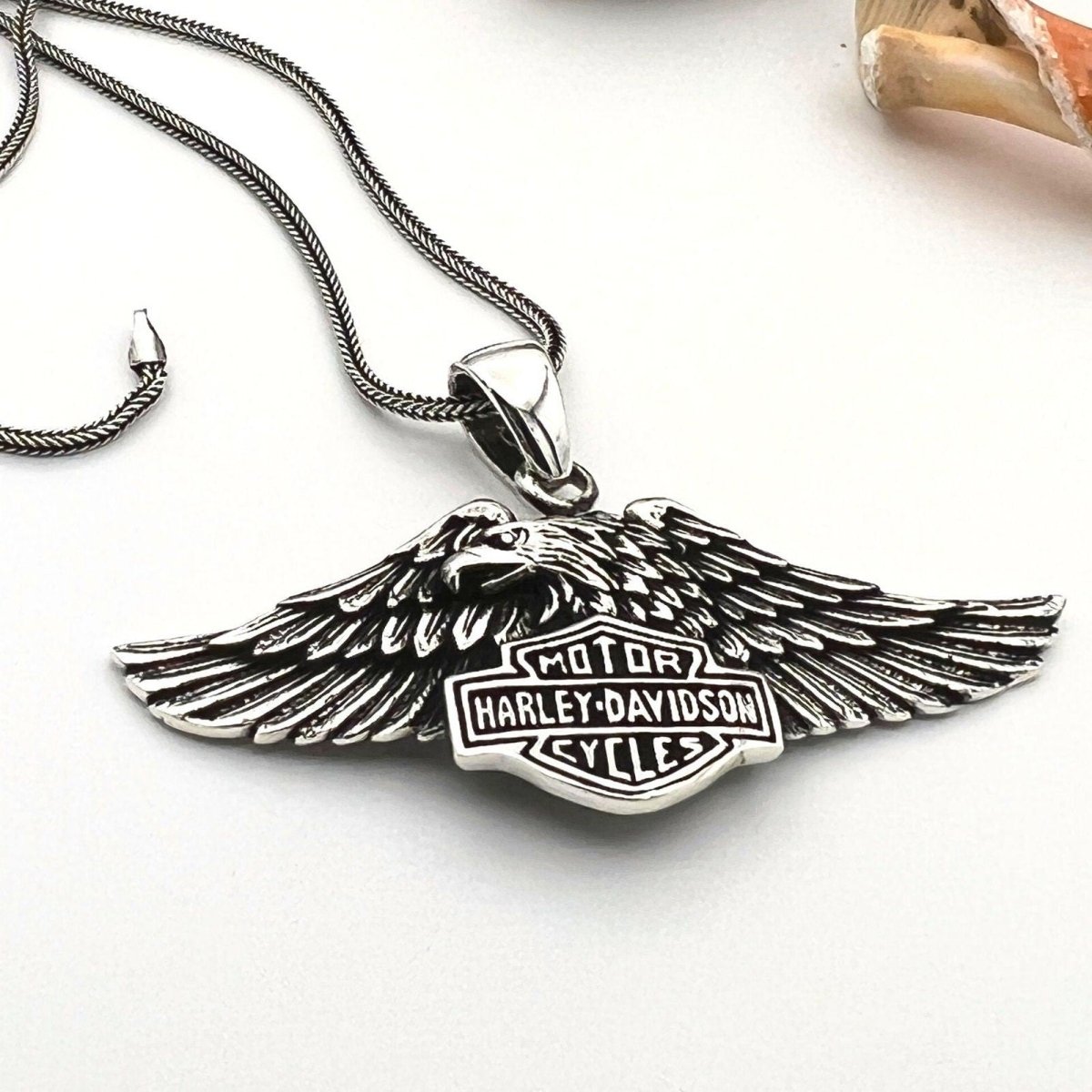 Harley Davidson 925 Sterling Silver Necklace