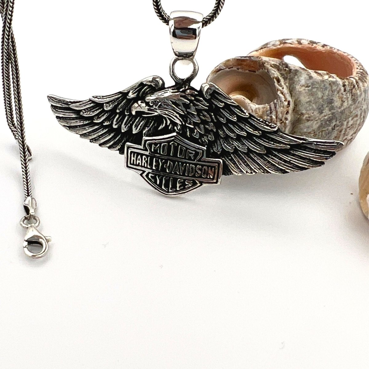 Harley Davidson 925 Sterling Silver Necklace