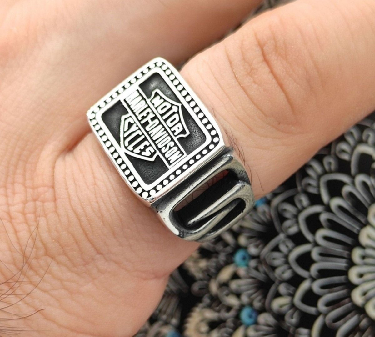 Harley Davidson 925K Sterling Silver Ring