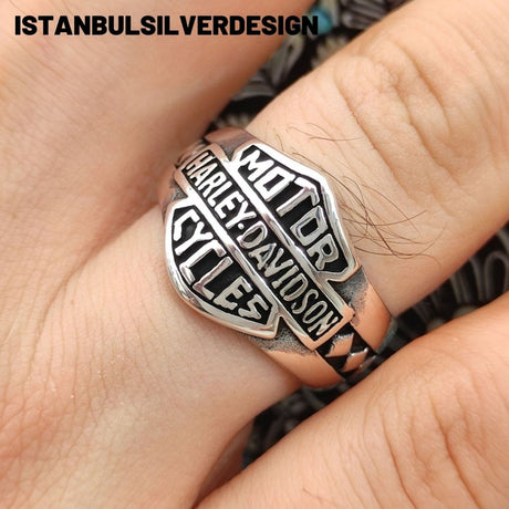 Harley Davidson 925K Sterling Silver Ring