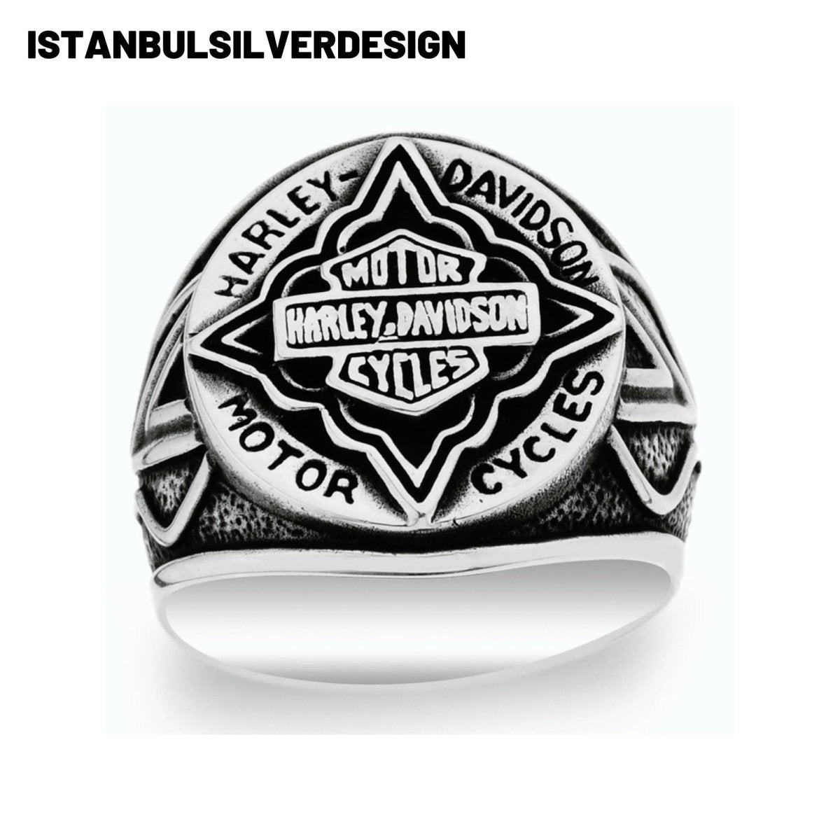 Harley Davidson 925K Sterling Silver Ring