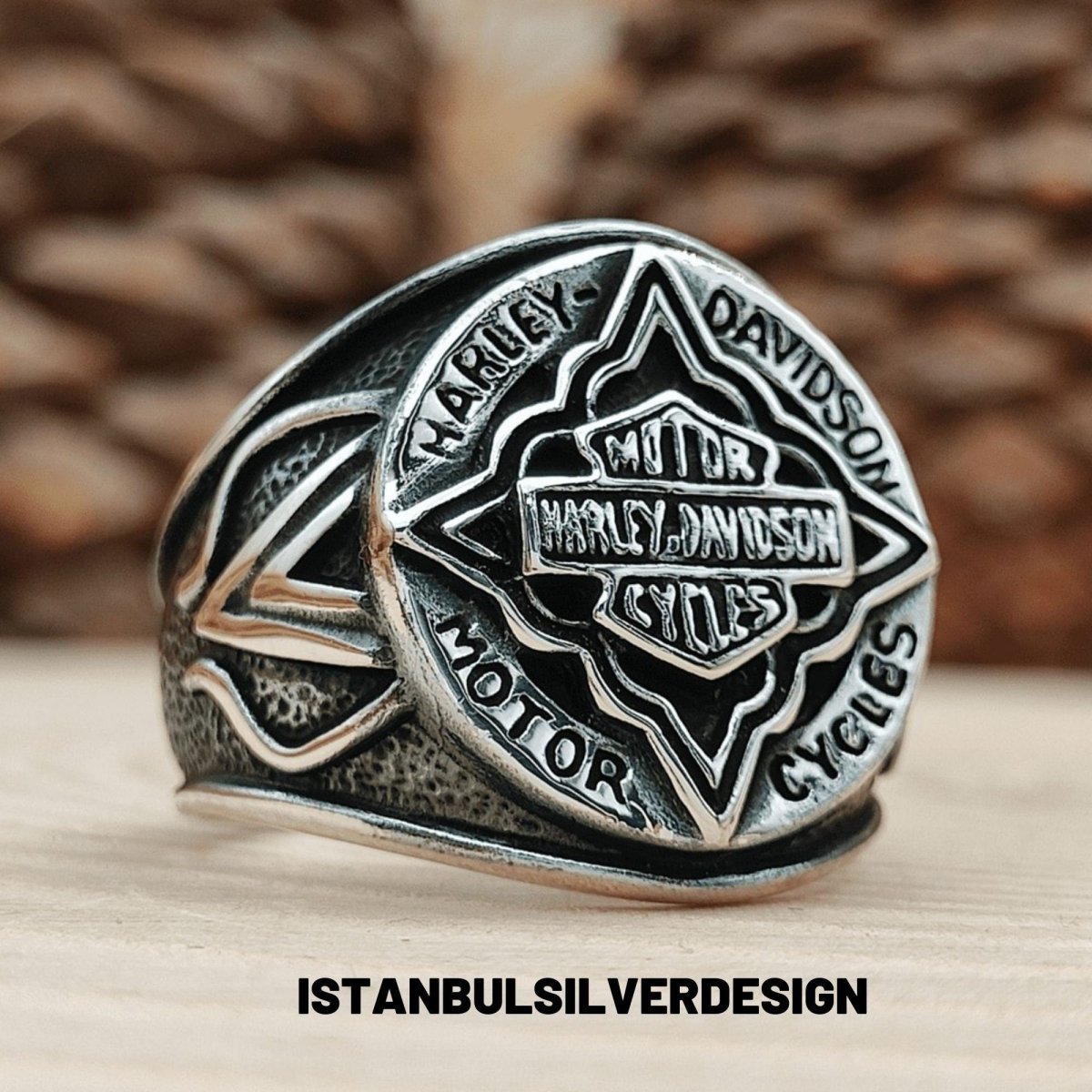 Harley Davidson 925K Sterling Silver Ring