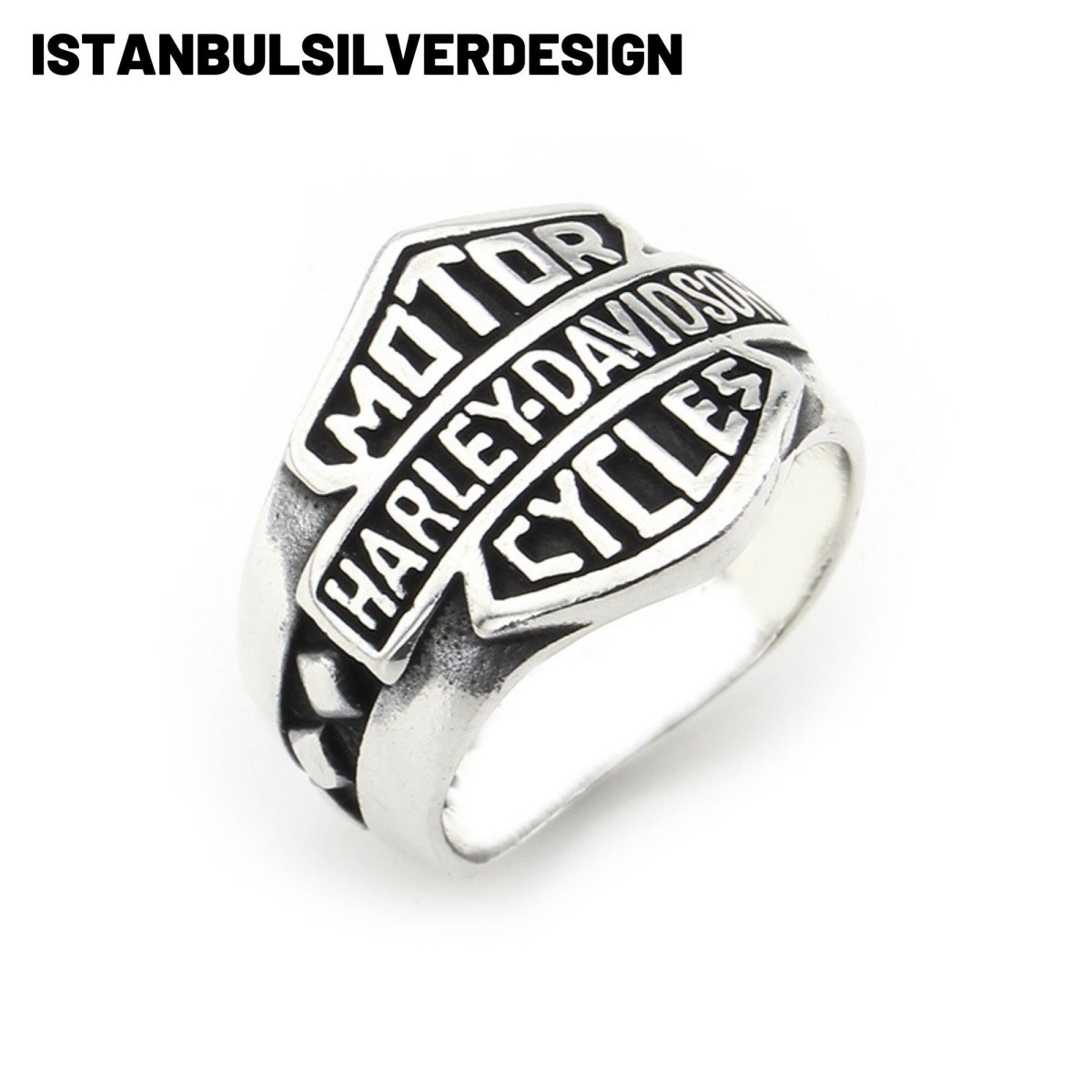 Harley Davidson 925シルバーリング 18号　NYで購入 Harley Davidson Ring 925 Sterling Silver Ring Motorcycle
