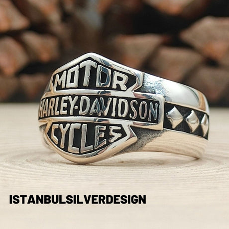 Harley Davidson 925K Sterling Silver Ring