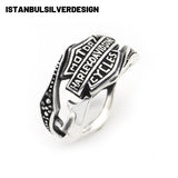 Harley Davidson Motorcycle Signet Ring